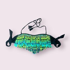 Fringe Bandeau Bikini Top